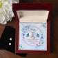 My Wife, Your Heart is Full of Love and Affection - Alluring Beauty & Clear CZ Earrings - Gift for Wife