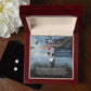 To My Soulmate, You Were God-Sent. You Complete My Joy - Alluring Beauty Necklace & Clear CZ Earrings - Gift for Her