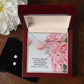To My Girlfriend, I Love You More Than You'll Ever Know, Happy Valentine's Day - Alluring Beauty Necklace & Clear CZ Earrings - Gift for Girlfriend