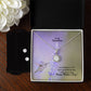 I Am Blessed To Be Your Grandchild & I Wish You A Very Happy Mother's Day - Eternal Hope Necklace & Clear CZ Earrings - Gift for Grandma
