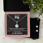 To My Loving Wife, I Love You So Much - Eternal Hope Necklace & Clear CZ Earrings - Gift for Wife