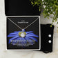 To My Daughter in Law, What A Blessing You Are To All of Us, Our Dearest Daughter - Eternal Hope Necklace & Clear CZ Earrings - Gift for Daughter in Law