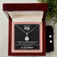 To My Loving Wife, I Love You So Much - Eternal Hope Necklace & Clear CZ Earrings - Gift for Wife