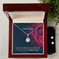 I Love How Wonderful You Are With Our Kids; They Love You So Much, & So Do I - I Hope You Have A Fantastic Mother's Day! - Eternal Hope Necklace & Clear CZ Earrings - Gift for Mother in law