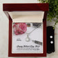 Happy Mother's Day, Mom! Thank You For Looking After Us So Well, I Know It's Not Always Easy - Eternal Hope Necklace & Clear CZ Earrings - Gift for Mom