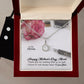 Happy Mother's Day, Mom! Thank You For Looking After Us So Well, I Know It's Not Always Easy - Eternal Hope Necklace & Clear CZ Earrings - Gift for Mom