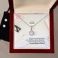 You Were An Inspiration; As A Mother, You're Fantastic. I'm Proud You're My Sister! - Happy Mother's Day - Eternal Hope Necklace & Clear CZ Earrings - Gift for Sister