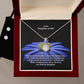 To My Daughter in Law, What A Blessing You Are To All of Us, Our Dearest Daughter - Eternal Hope Necklace & Clear CZ Earrings - Gift for Daughter in Law