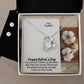 Happy Mother's Day - I'm Sure You'll Have An Excellent Day With Your Family - Forever Love Necklace & Clear CZ Earrings - Gift for Sister