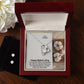Happy Mother's Day - I'm Sure You'll Have An Excellent Day With Your Family - Forever Love Necklace & Clear CZ Earrings - Gift for Sister