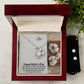 Happy Mother's Day - I'm Sure You'll Have An Excellent Day With Your Family - Forever Love Necklace & Clear CZ Earrings - Gift for Sister