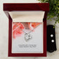 To My Mom, A Beautiful Spirit, A Loving Heart - Forever Love Necklace & Clear CZ Earrings - Gift for Mom