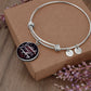 Friend, Gratitude Changes Everything - Luxury Circle Pendant Bangle - Gift for Friend