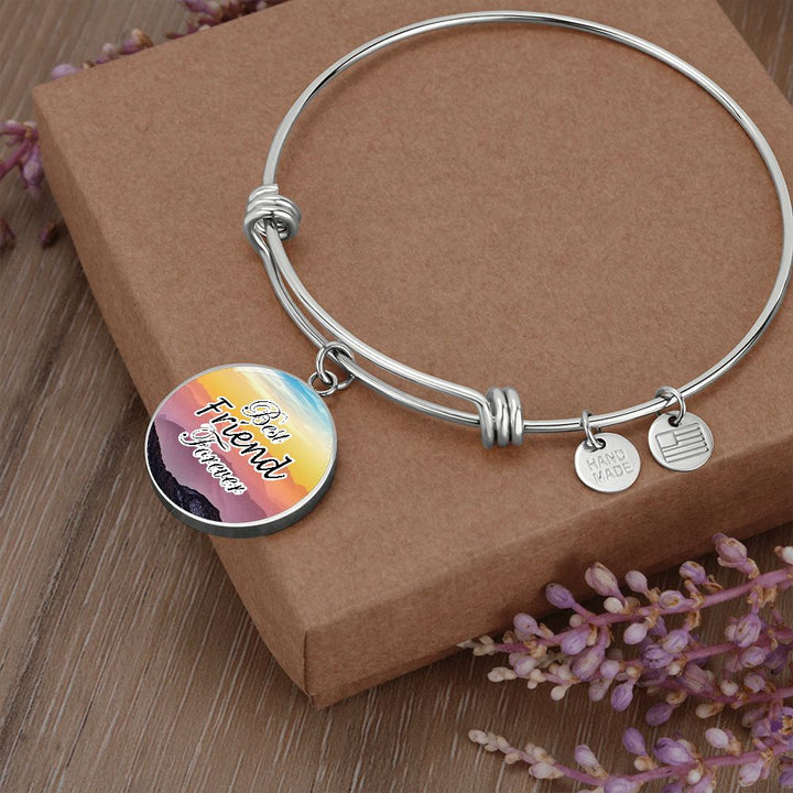 Best Friend Forever - Circle Bangle - Gift for Friend - Gift for Her