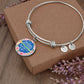 A Mother is Like a Flower, Each One is Beautiful & Unique - Circle Bangle - Gift for Mom