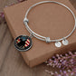 Warning: This Daughter is Protected by a Veteran - Circle Bangle - Gift for Daughter