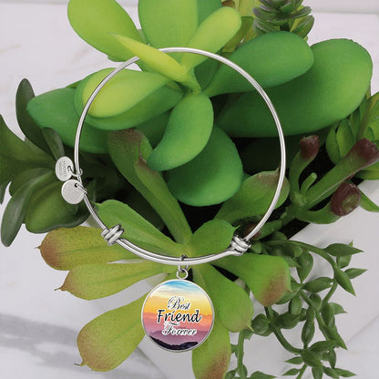 Best Friend Forever - Circle Bangle - Gift for Friend - Gift for Her