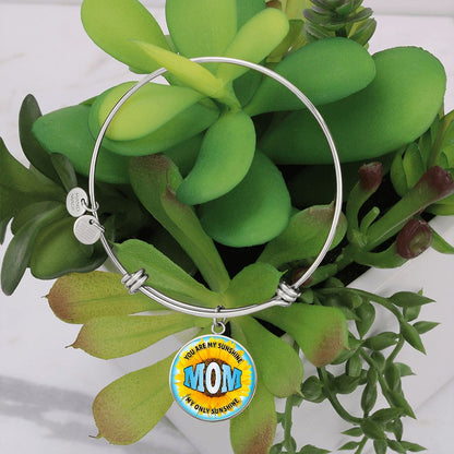 You Are My Sunshine - Circle Bangle - Gift for Mom