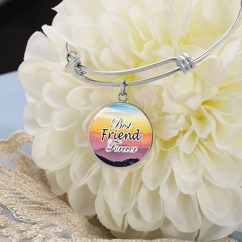 Best Friend Forever - Circle Bangle - Gift for Friend - Gift for Her