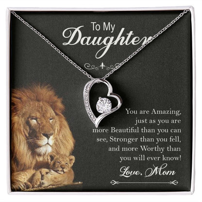 To My Daughter, You Are Amazing - Forever Love Necklace - Gift for Daughter