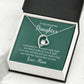 To My Wonderful Daughter, Hold This Close To Fell My Love - Forever Love Necklace - Gift for Daughter