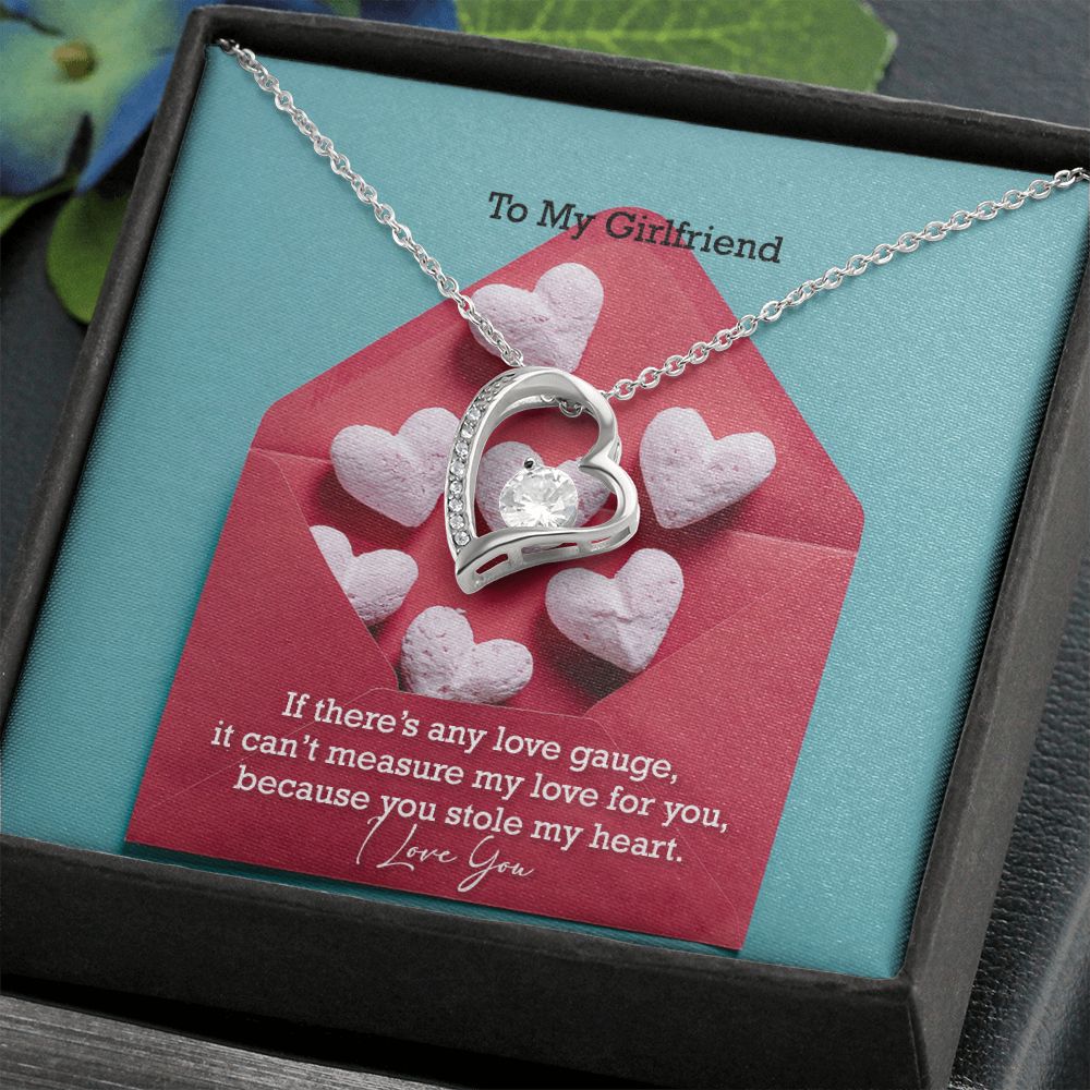 To My Girlfriend, You Stole My Heart - Forever Love Necklace - Gift for Girlfriend