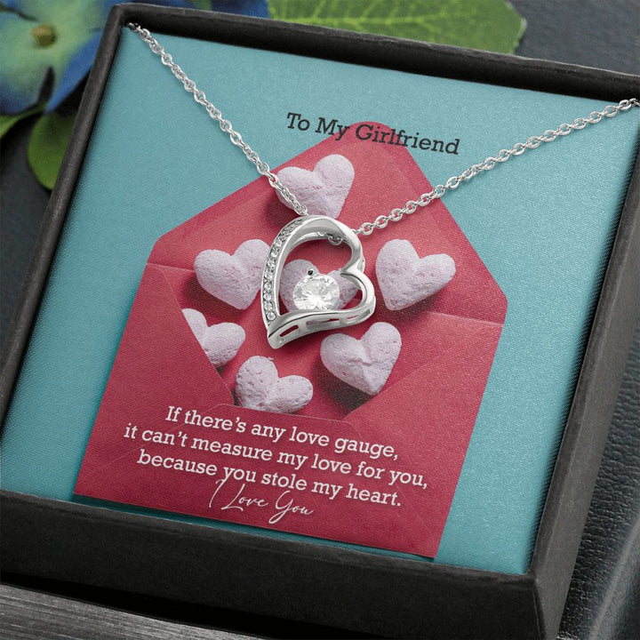 To My Girlfriend, You Stole My Heart - Forever Love Necklace - Gift for Girlfriend