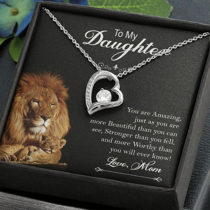 To My Daughter, You Are Amazing – Forever Love Necklace – Gift for Daughter