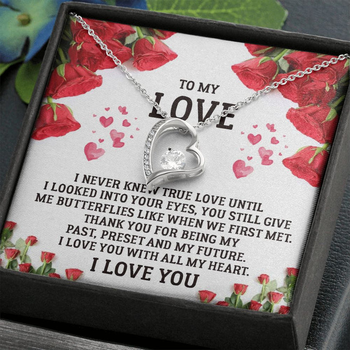 To My Love I Love You With All My Heart Forever Love Necklace – Gift for Her