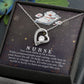Daughter Nurse, You Were Born To Be A Nurse - Forever Love Necklace - Gift for Daughter