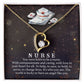 Daughter Nurse, You Were Born To Be A Nurse - Forever Love Necklace - Gift for Daughter