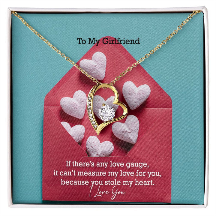 To My Girlfriend, You Stole My Heart - Forever Love Necklace - Gift for Girlfriend