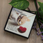 To My Girlfriend, You Are My One & Only Love - Forever Love Necklace - Gift for Girlfriend