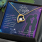 To My Doctor Wife, Thank You For All Your Hard Work - Forever Love Necklace - Gift for Wife