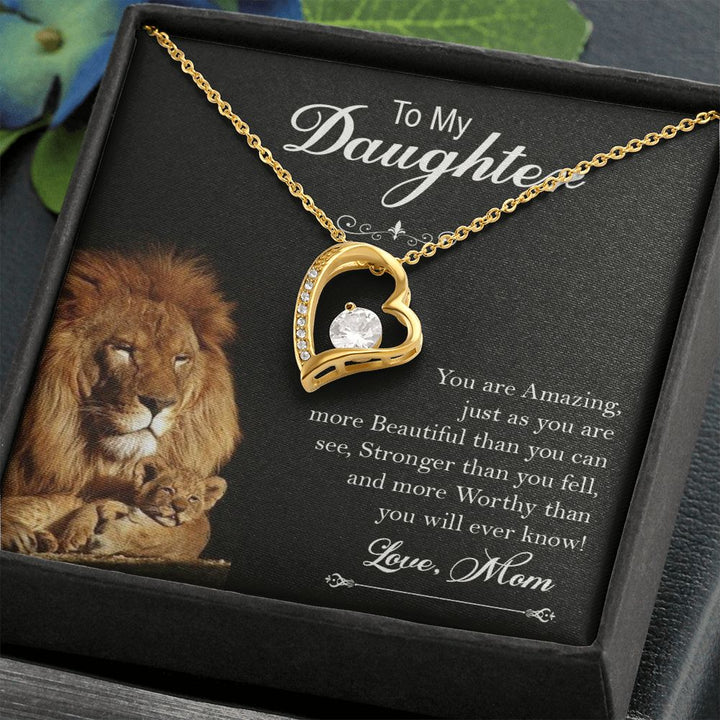To My Daughter, You Are Amazing – Forever Love Necklace – Gift for Daughter