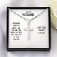 To My Husband, You Are My King Forever - Stainless Steel Cross Necklace - Gift for Husband