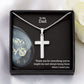 To My Dad, Thank You For Everything You've Taught Me - Stainless Cross Necklace - Gift for Dad