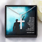 For I Am The Lord Your God - Stainless Cross Necklace with Message Card - Gift for Him