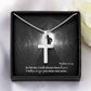 As For Me, I Will Always Have Hope - Stainless Cross Necklace with Message Card - Gift for Him