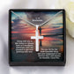 To My Soulmate, Love Is A Wonderful Adventure, & I Am Pleased To See Ours Growing With Time - Stainless Cross Necklace with Message Card - Gift for Him