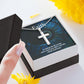 Faith is taking the first step even when you don't see the whole staircase - Stainless Steel Cross Necklace - Gift for Him - Gift for Her