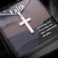 Faith is trusting God even when you don't understand his plan - Stainless Steel Cross Necklace - Gift for Him - Gift for Her