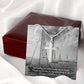 To My Nephew, Thank You For The Joy That You Bring To Me - Happy Valentine's Day - Stainless Cross Necklace with Message Card - Gift for Nephew