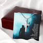 For I Am The Lord Your God - Stainless Cross Necklace with Message Card - Gift for Him