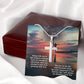 To My Soulmate, Love Is A Wonderful Adventure, & I Am Pleased To See Ours Growing With Time - Stainless Cross Necklace with Message Card - Gift for Him