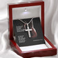 Be Strong and Courageous. Do Not Be Afraid - Stainless Cross Necklace with Message Card - Gift for Him
