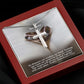 To My Soulmate, Our Hearts Will Always Be Tied Together With Each Other - Stainless Cross Necklace with Message Card - Gift for Him