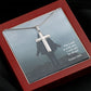 The Lord is With Me; I Will Not Be Afraid - Stainless Cross Necklace with Message Card - Gift for Him
