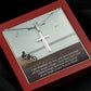 To My Boyfriend, I am Thankful My Love You Have Handled All My Mood Swings - Stainless Cross Necklace - Gift for Boyfriend