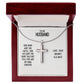 To My Husband, You Are My King Forever - Stainless Steel Cross Necklace - Gift for Husband